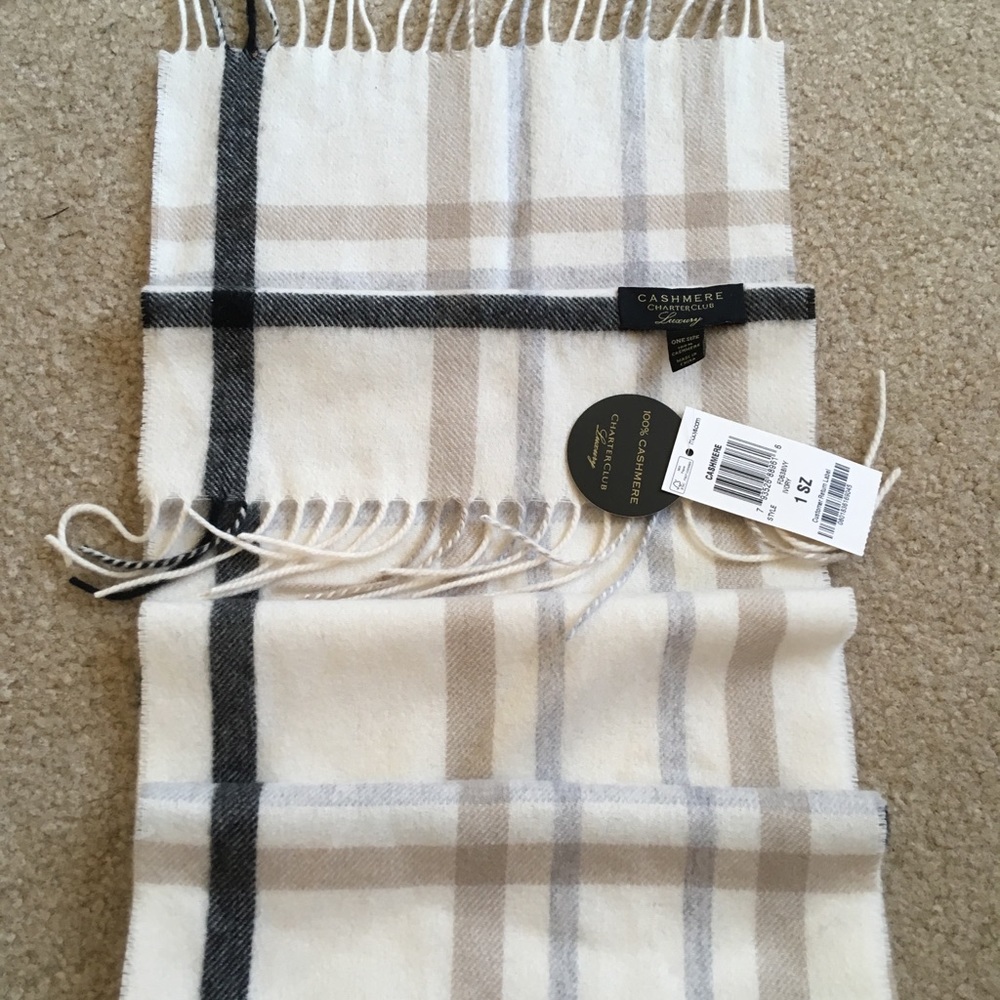 Charter Club cashmere scarf